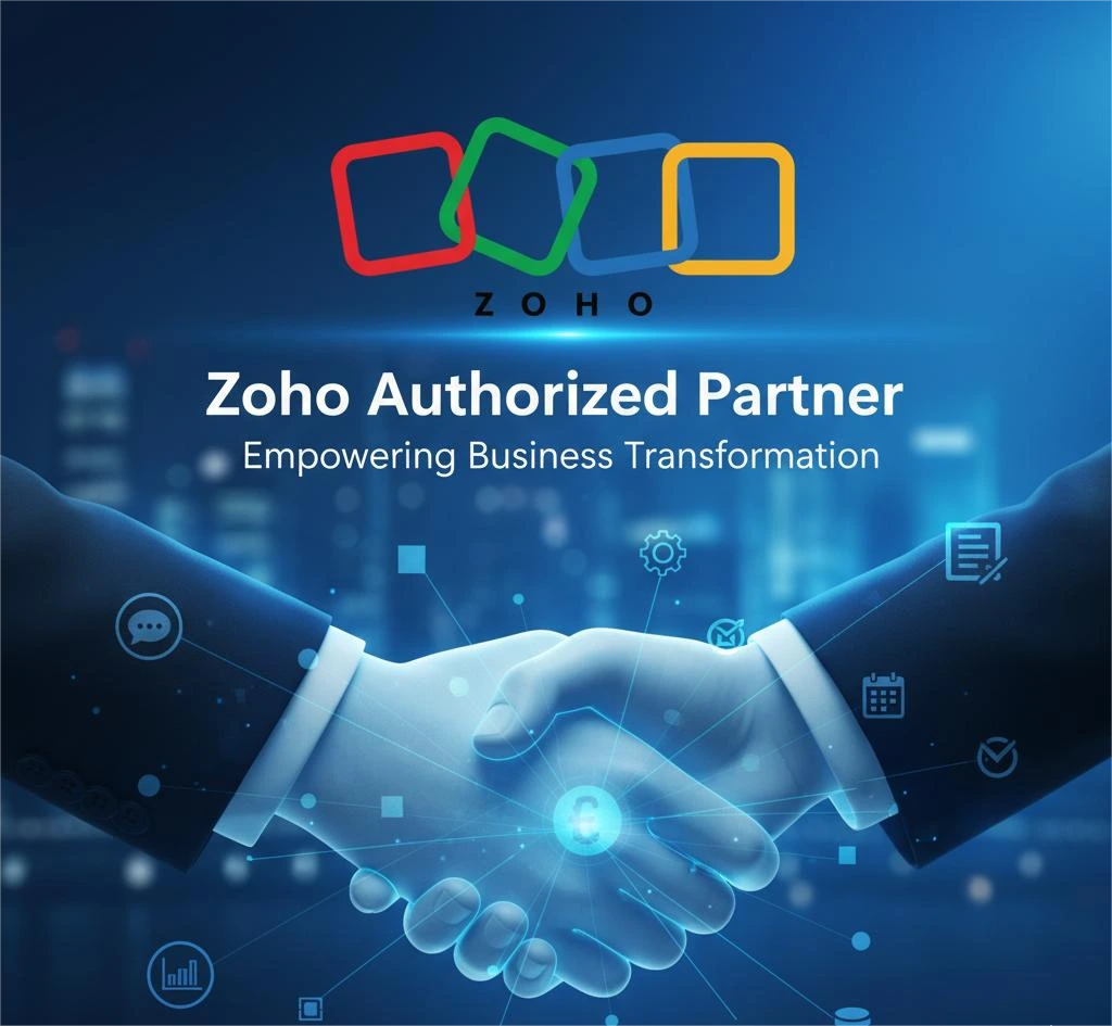 Officially recognized as a Zoho Authorised Partner in Hyderabad