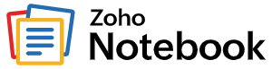 Zoho Notebook logo representing AI-powered note-taking and productivity features.